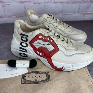 Gucci Rython Mouth Low Top Sneakers NEW 41 552093